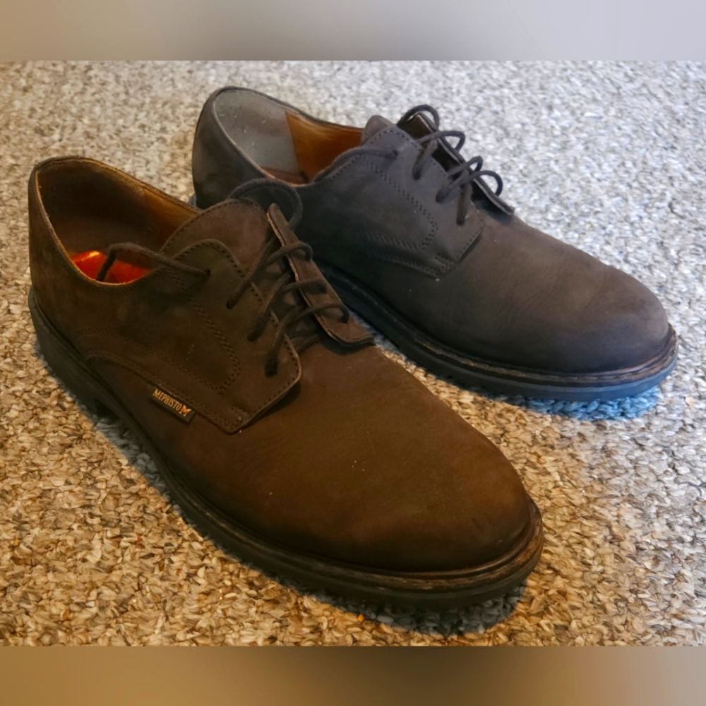 Mephisto Oxfords. Brown Nubuck Leather. Size 10